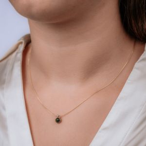 N.O.O.R. | Halskette G14K + Grüner Turmalin