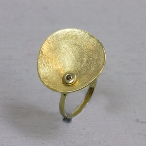 Ring G14K + 0,03 ct H/SI | Größe 56