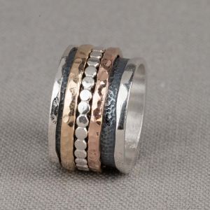 Ringe Goldfilled + Rose verspielt