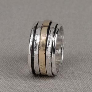 Ring mit Band aus 9 Karat dünn