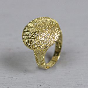 3D GOLD | Ring 14 karaat rond 3D 