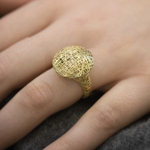 3D GOLD | Ring 14 karaat rond 3D 