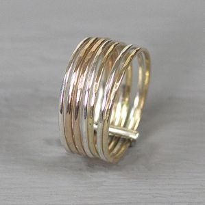 Ring LIMITED zilver, goldfilled en Rosé