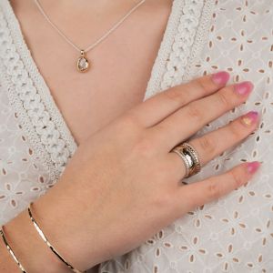 Ring vrolijk Goldfilled met rosé 