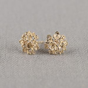 BLOSSOM | Ohrring 14 Karat Goldstecker