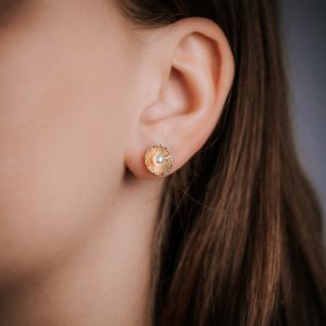 PEARLS | Ohrring G14K + 4,5 mm Perle