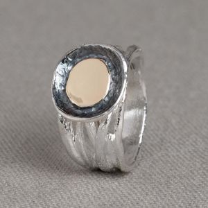 Ring Silber + 9 Karat in meinem Herzen