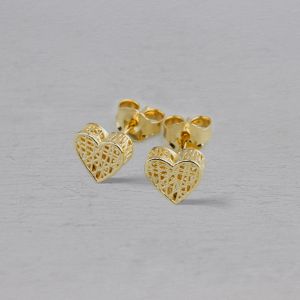 3D GOLD | Ohrstecker 3D G14K Herz