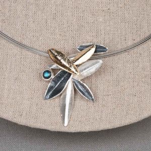 Anhänger Flora Fauna + Labradorit