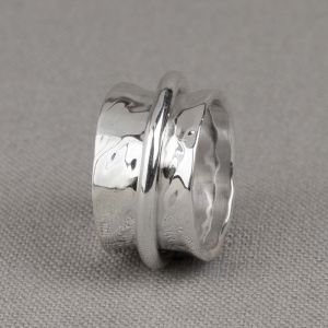 Ring Silber Spinnring Diabolo