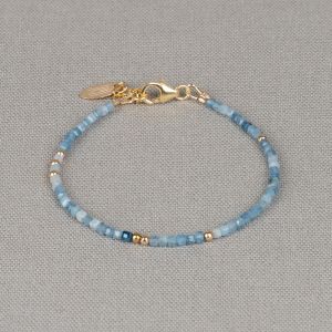 Armband Goldfilled + Kyanit Azurblau