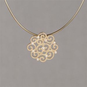 BOHO | Anhänger G14K + Durchmesser 0,09 ct