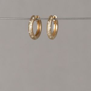 SPARKLE | Creool Ohrstecker G14K + Diamant 0,08 ct