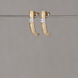 SPARKLE | Ohrsteckerhaken G14K + dia 0,06 ct