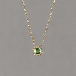 CANDY | Halskette G14K Grüner Turmalin 
