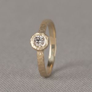 CANDY | Ring G14K + dia 0,25 ct Champagne