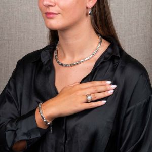 Ring Silber Große Perle