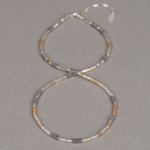 Halskette Tubes Goldfilled + Silber Oxy All Together