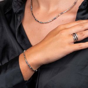 Armband Tubes Goldfilled + Silber Oxy All Together