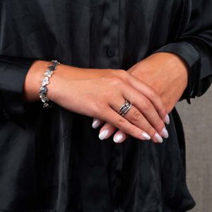 Armband Veilchen zweifarbig