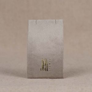 Halskette/Ohrringe Standard Samt Grau S