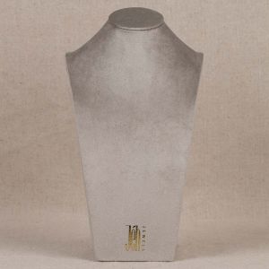 Halskette Hals Samt Urban Grau L