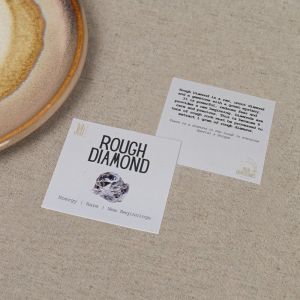 Edelsteinkarten Rohdiamant - 10 Stück