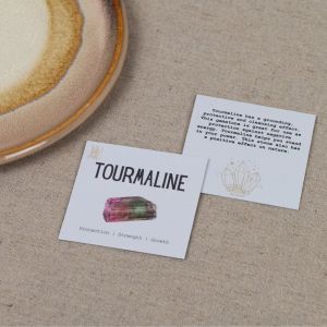 Edelsteinkarten Turmalin - 10 Stück 