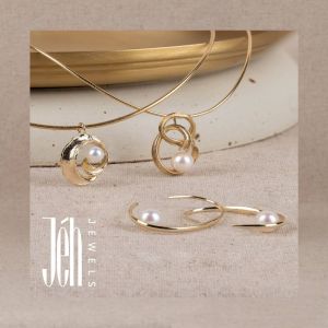 Foambord 30x30 dubbelzijdig 14 karaat goud ROCKY + PEARLS