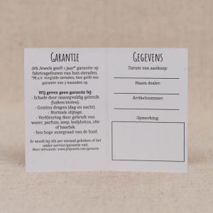 Garantiekaartjes NL (25 stuks)
