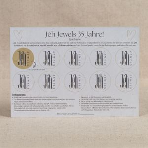 Sparkarte 35 Jahre - DE