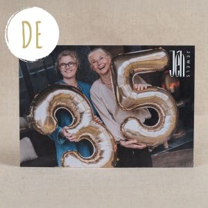 Sparkarte 35 Jahre - DE