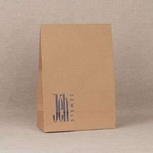 Braune Bastelverpackung + Logo – 5er-Pack
