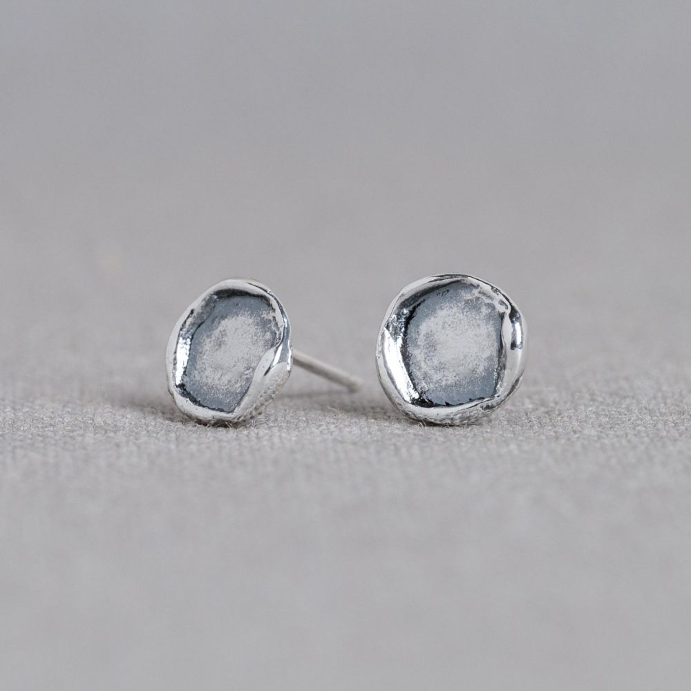 Ohrstecker oxy shiny rund