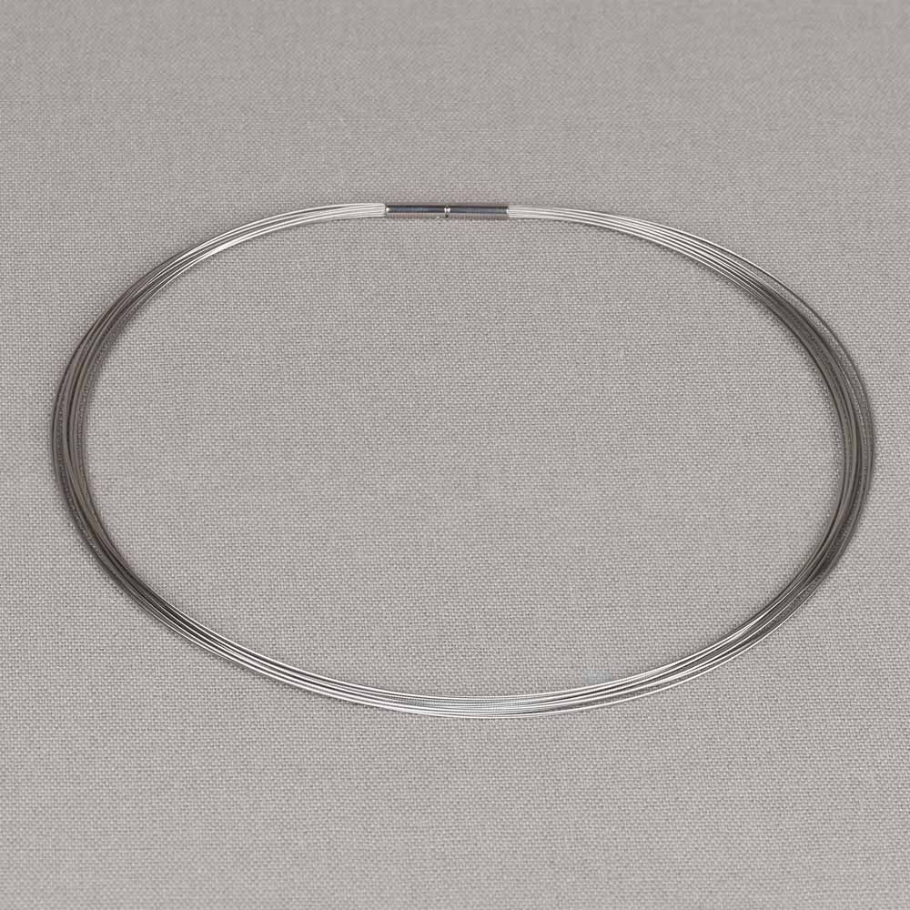 Halskette Edelstahl 10-Draht mit Bajonettanschluss