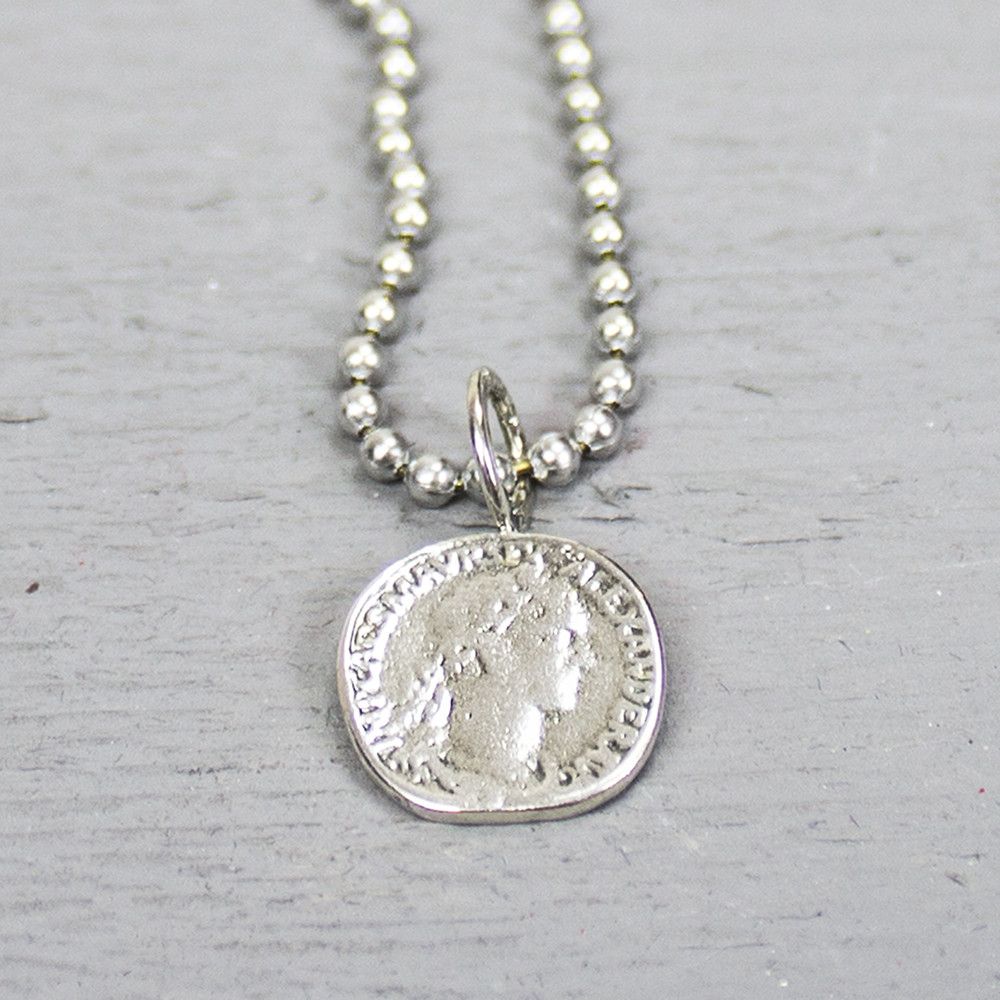 Anhänger Glücksmünze Silber Oxy