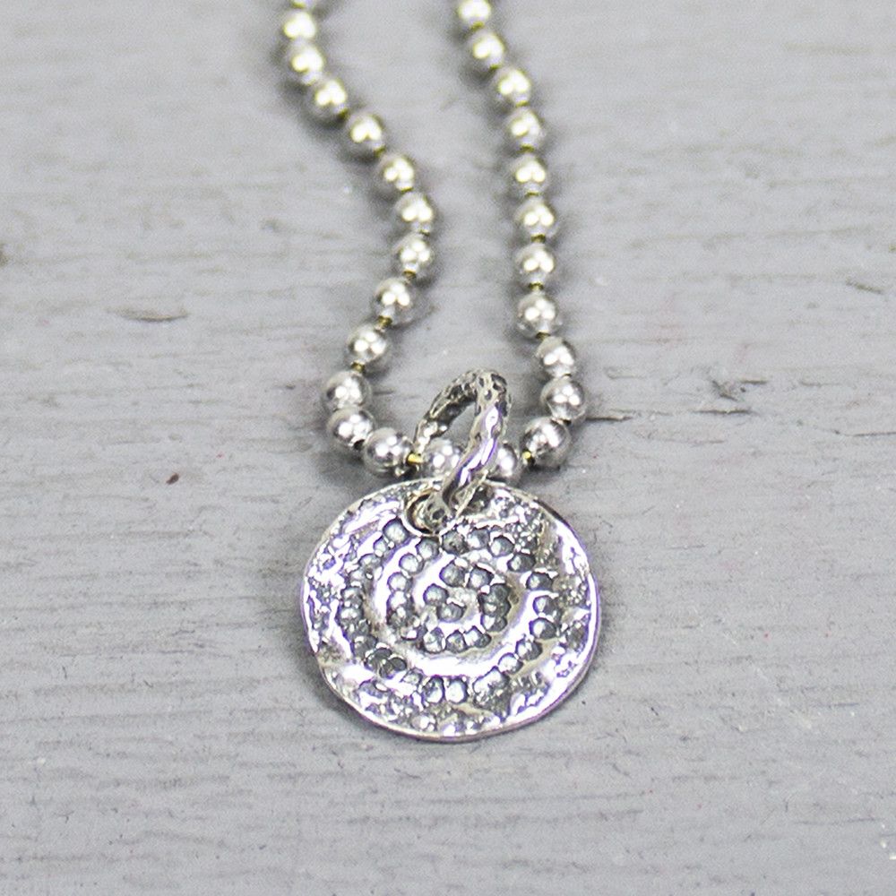 Hanger 'Spiral of life' zilver oxy