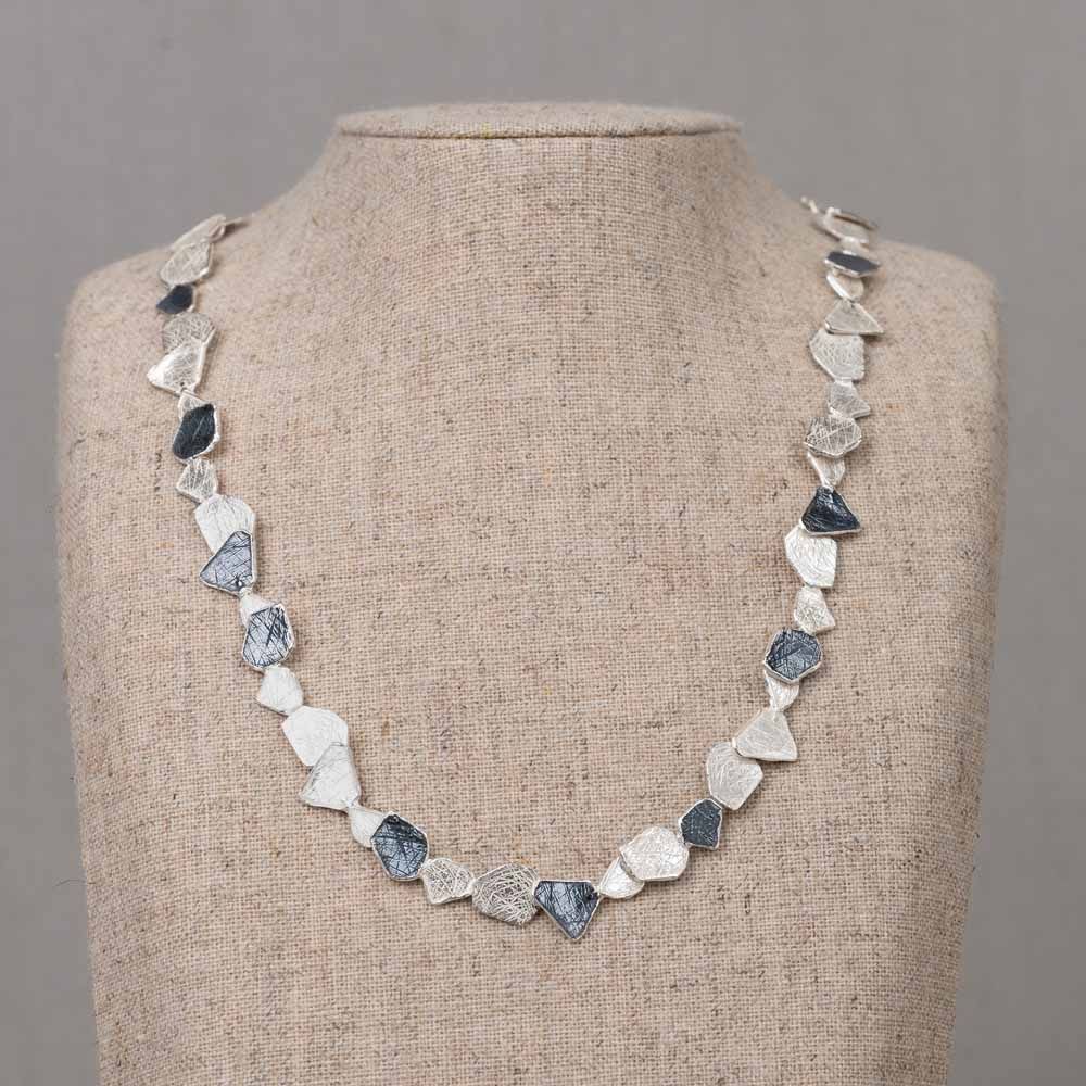 Halskette silber + oxy