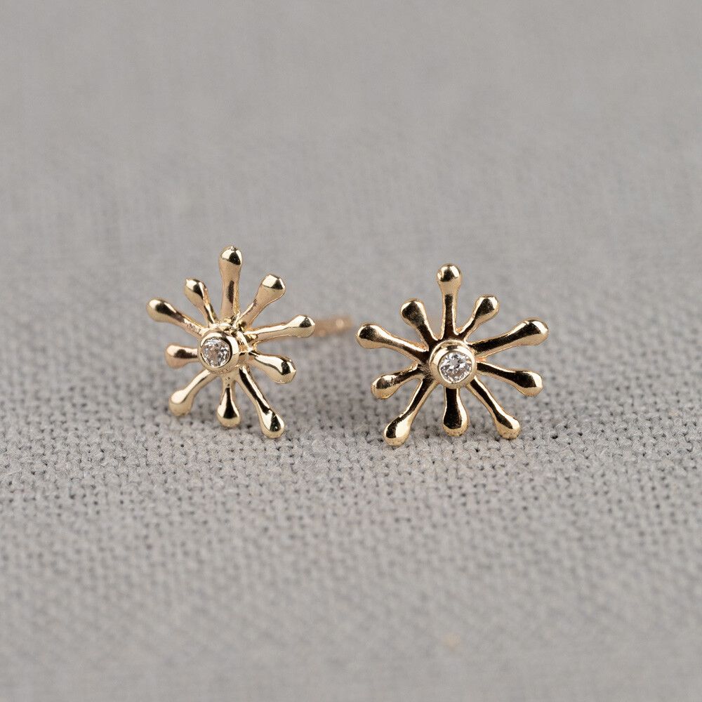 PARTY | Ohrstecker G14K + 0.034CT I1/HI