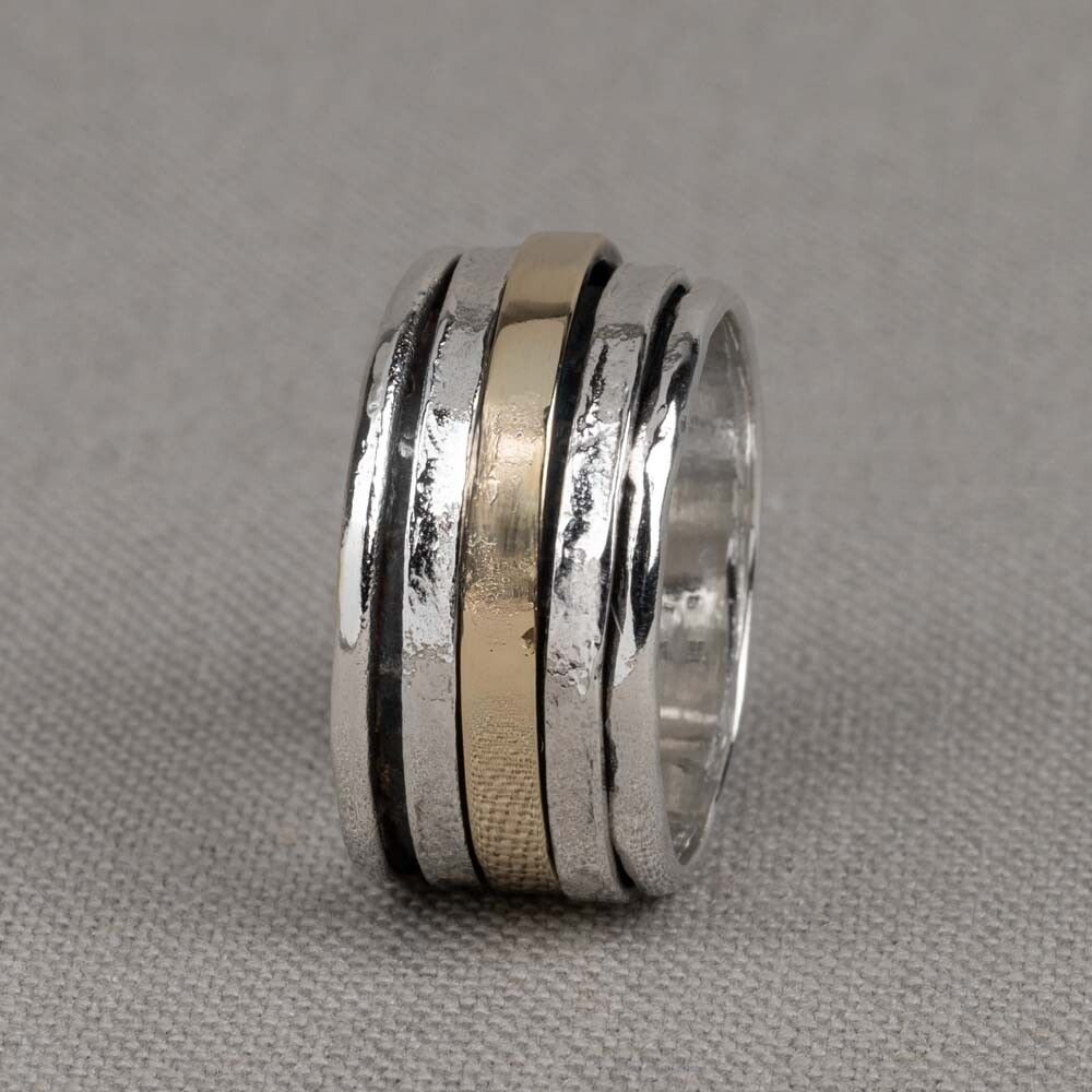 Ring mit Band aus 9 Karat dünn