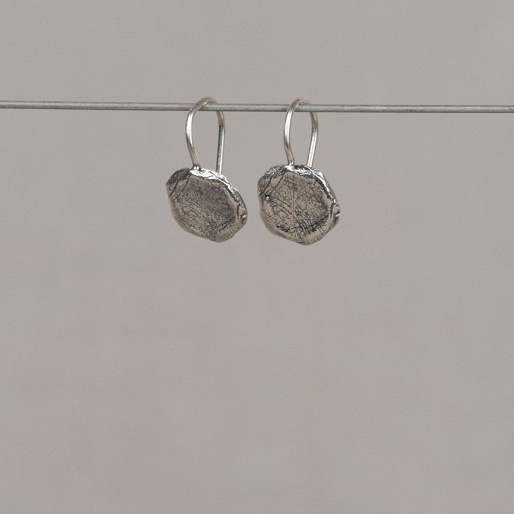 Ohrhänger fünfeckiges Silber oxy