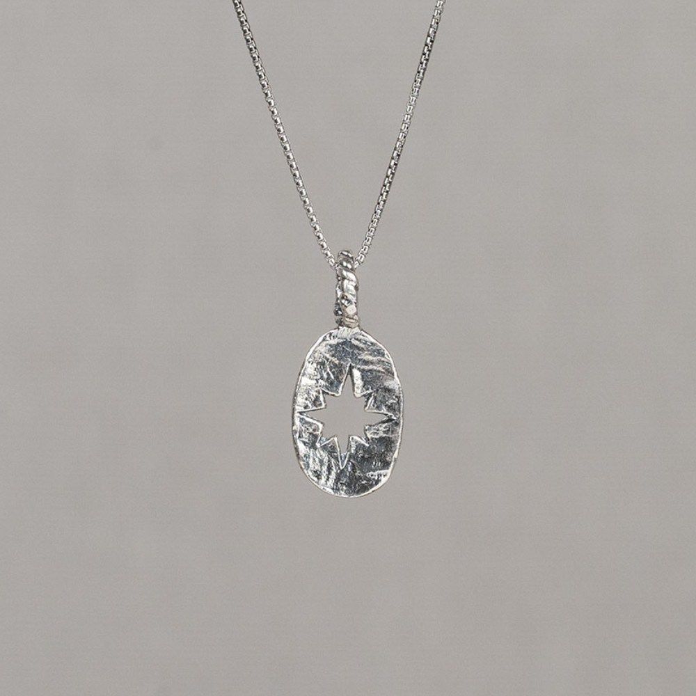 Halskette Silber-Oxy-Lichtblitz