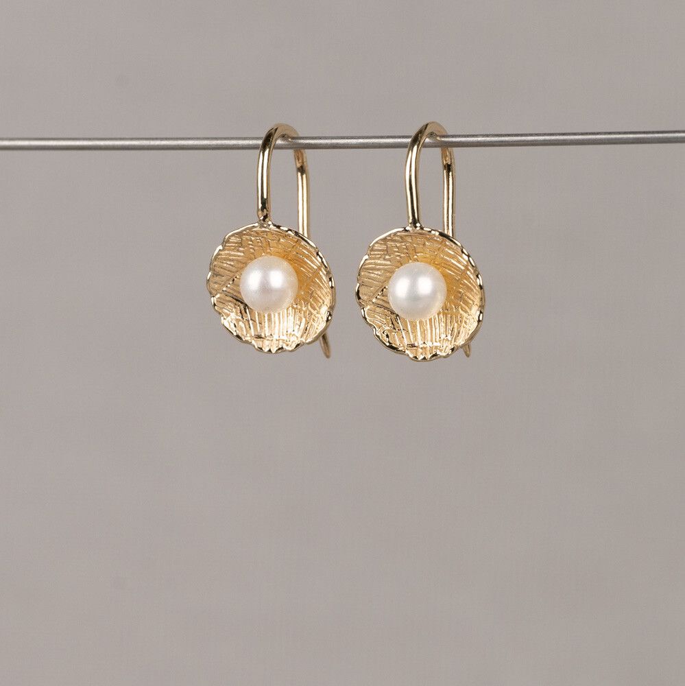 PEARLS | Ohrring G14k + 4,5 mm Perlenhaken