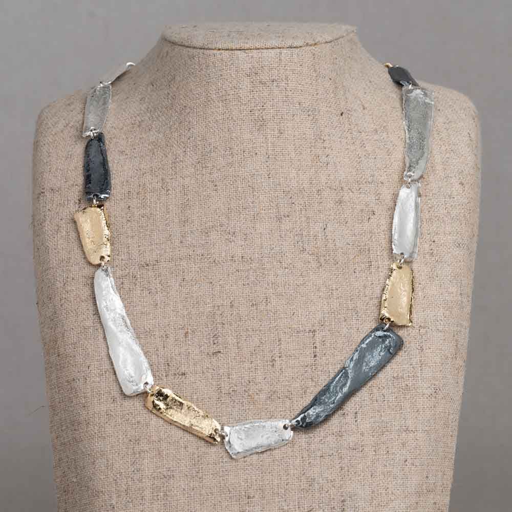 Halskette klein und groß drei Farben