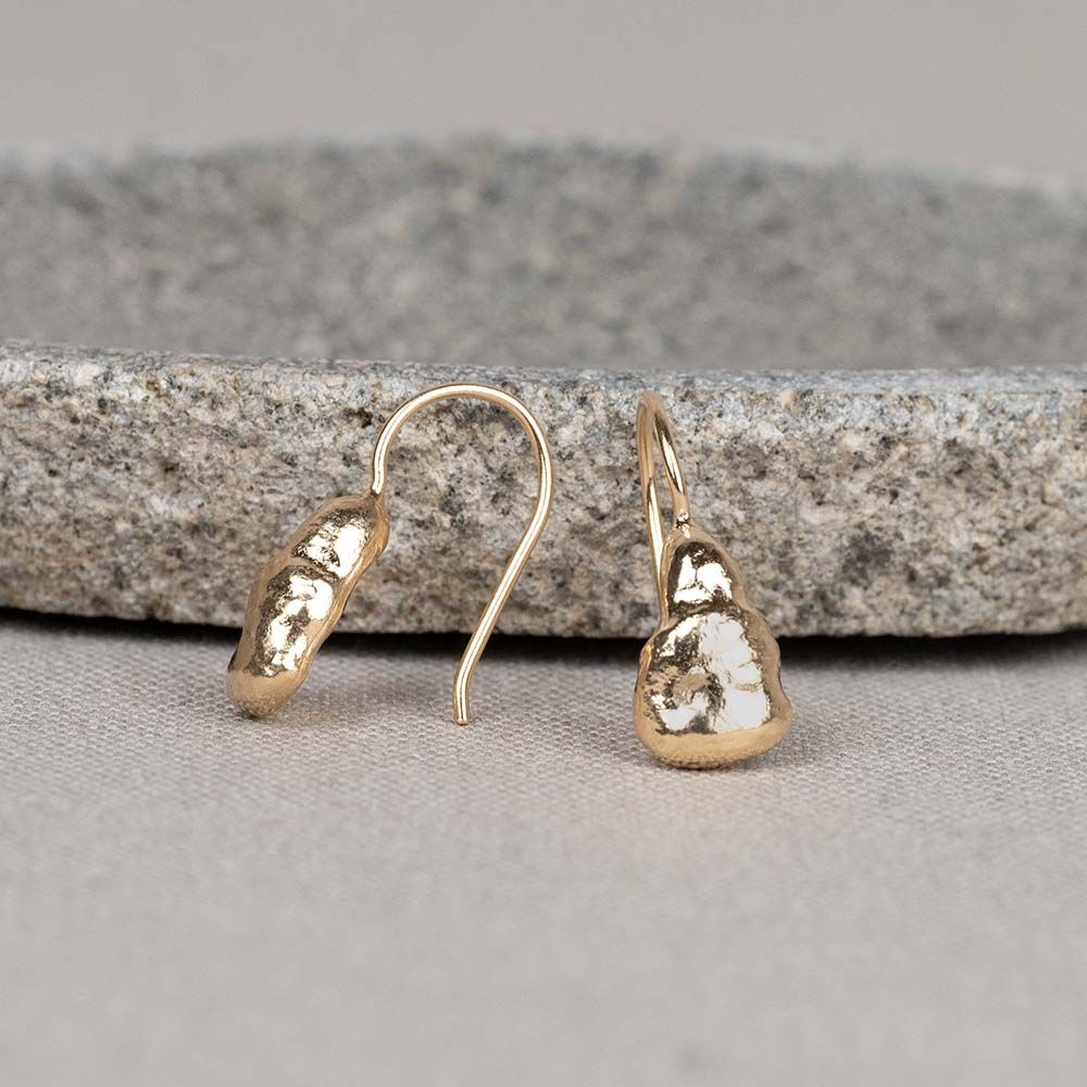 Ohranhänger fumble silber vergoldet