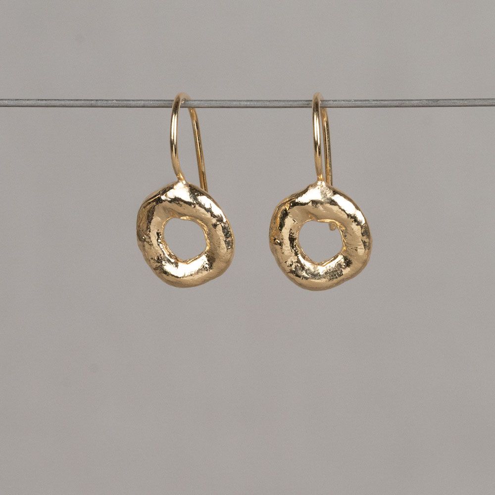 Ohrringe Donut vergoldet