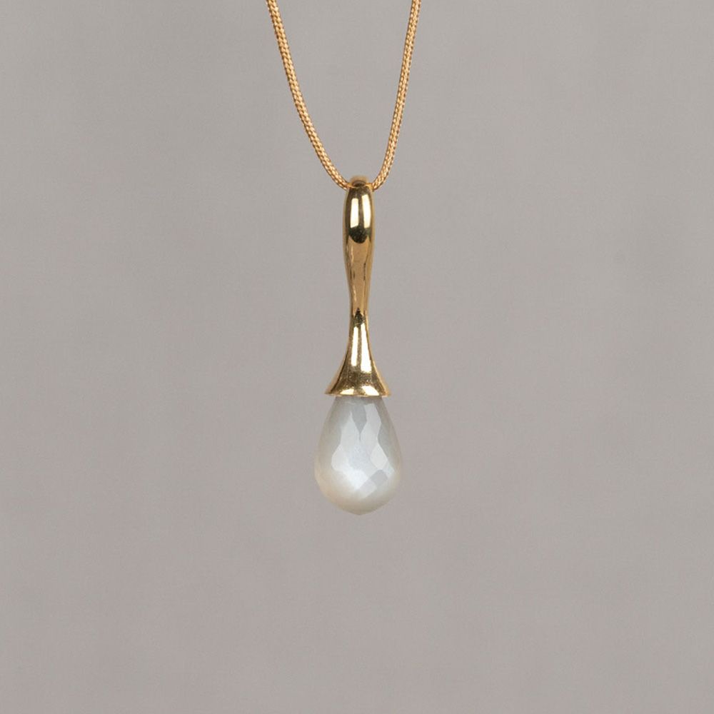 Anhänger Tropfen + Edelstein-GM