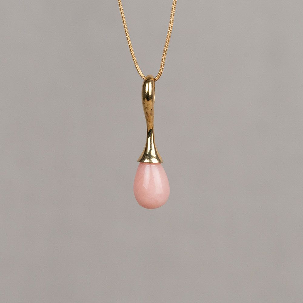 Anhänger Tropfen + Edelstein-PO