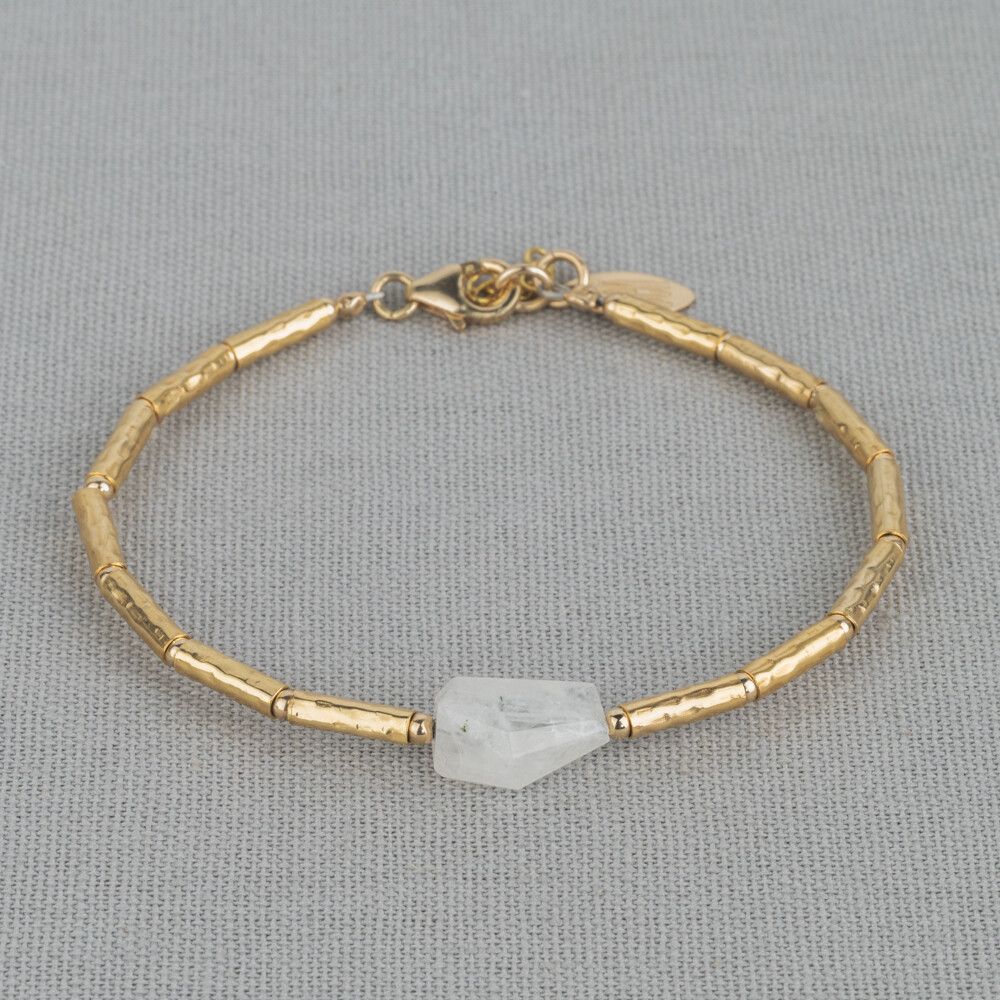Armband LIMITED Goldfilled + Mondstein