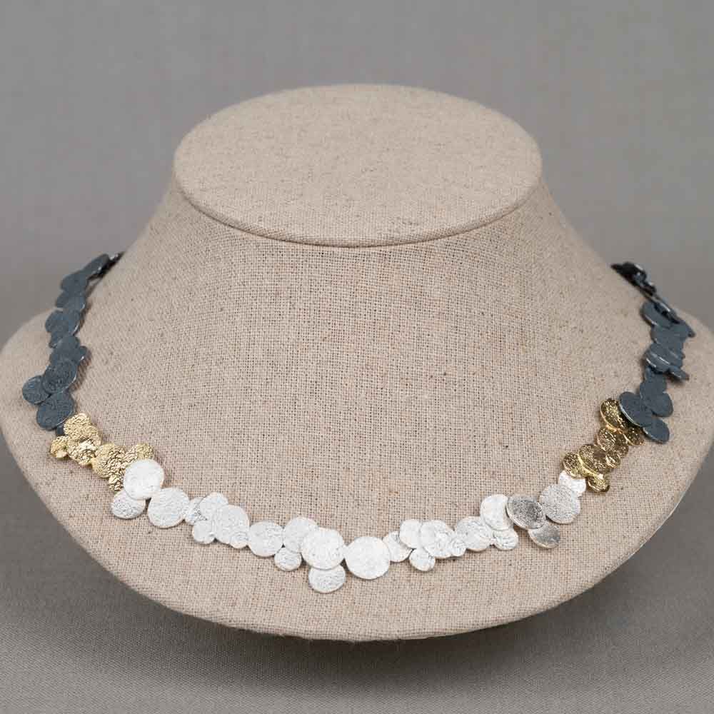 Halskette Wolken drei Farben